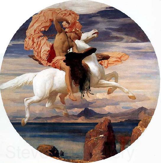 Lord Frederic Leighton Perseus On Pegasus Hastening To the Rescue of Andromeda France oil painting art
